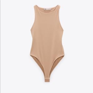 Zara Bodysuit Beige-Pink